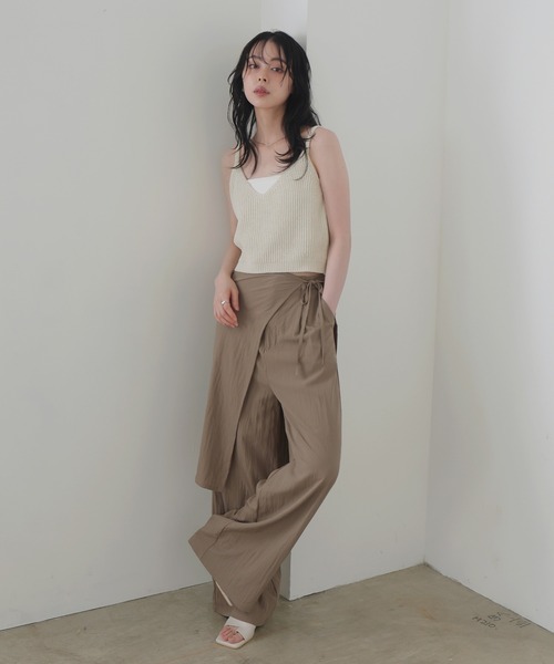 LIAN（リアン）の「リブニットキャミソール（キャミソール・レディース・ブラウン/レッド/アイボリー・FREE）」の21枚目の写真