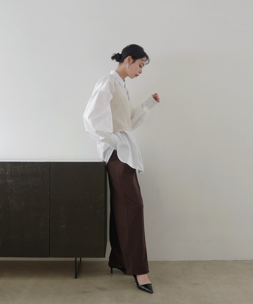 LIAN（リアン）の「リブニットキャミソール（キャミソール・レディース・ブラウン/レッド/アイボリー・FREE）」の15枚目の写真