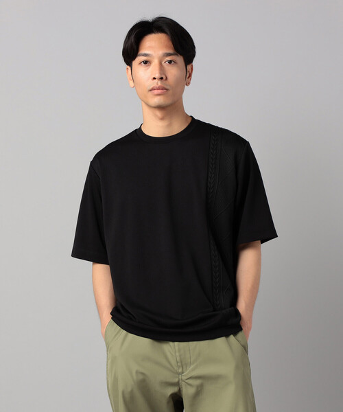 COMME CA MEN(コムサメン)の「ケーブルコンビ Tシャツ(Tシャツ/カットソー・メンズ・ホワイト/ブラック/ネイビー・M/L)」の20枚目の写真
