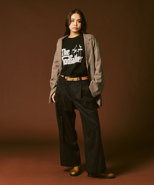 417 EDIFICE(フォーワンセブンエディフィス)の「The Godfather × 417 Tシャツ(Tシャツ/カットソー・メンズ・ブラックミックス/スミクロ/ホワイト/ブラック/ブラック×ブラック・MEDIUM/LARGE/X-LARGE)」の6枚目の写真