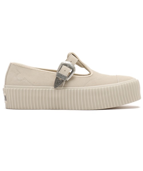 CONVERSE(コンバース)の「CONVERSE ALL STAR LIFTD RIBTAPE T-STRAP WT OX / コンバース オールスター リフテッド リブテープ ティーストラップ WT オックス(スニーカー・レディース・ホワイト・23.0cm/23.5cm/24.0cm/24.5cm)」の5枚目の写真