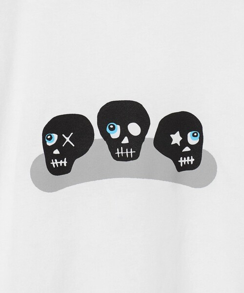 ESPOIR(エスポワール)の「<ESPOIR>Three Skull Tシャツ(Tシャツ/カットソー・メンズ・ホワイト・M/XL/L)」の7枚目の写真