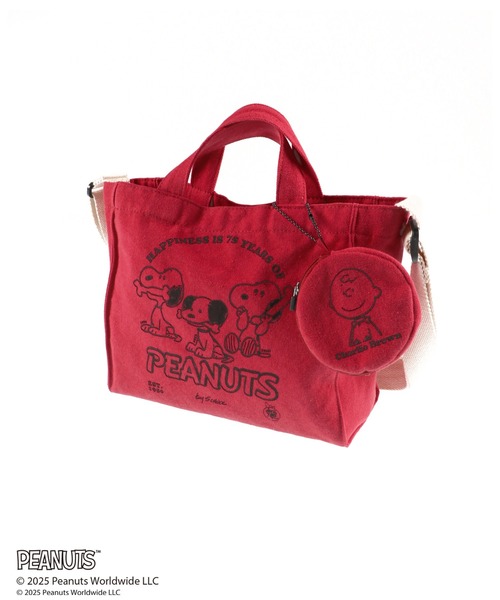 PEANUTS(ピーナッツ)の「【ピーナッツ75周年】×ブランシェス キャンバストートバッグ(トートバッグ・キッズ・オレンジ/レッド/ブルーグレー・FREE)」の13枚目の写真