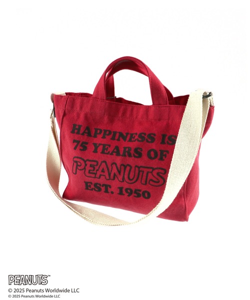 PEANUTS(ピーナッツ)の「【ピーナッツ75周年】×ブランシェス キャンバストートバッグ(トートバッグ・キッズ・オレンジ/レッド/ブルーグレー・FREE)」の12枚目の写真