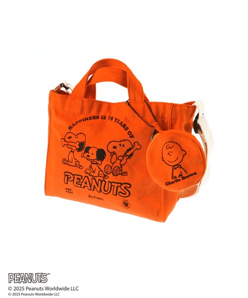 ピーナッツ75周年】×ブランシェス キャンバストートバッグ（トート
