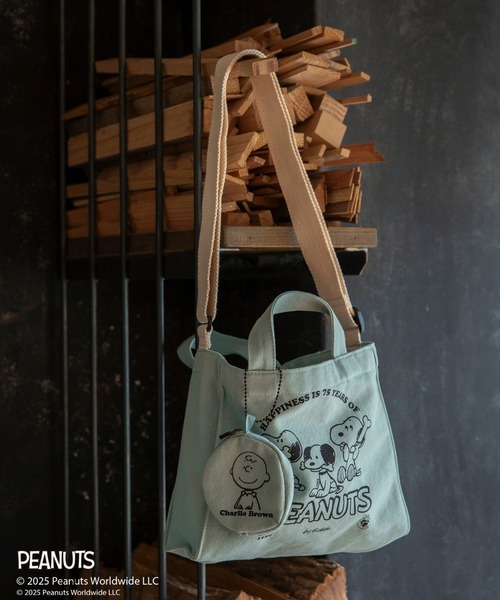 ピーナッツ75周年】×ブランシェス キャンバストートバッグ（トート