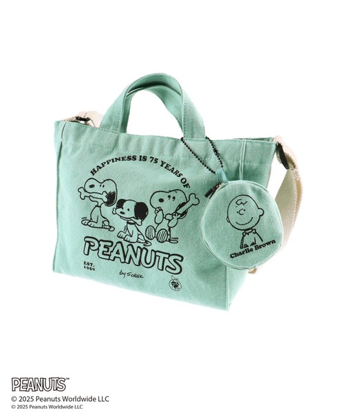 ピーナッツ75周年】×ブランシェス キャンバストートバッグ（トート