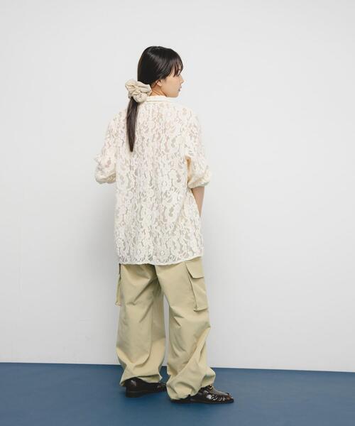 KBF（ケイビーエフ）の「モールレーステーラードジャケット（その他アウター・レディース・アイボリー/ブラック/ブラウン・ONE）」の8枚目の写真