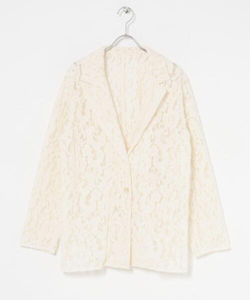 KBF（ケイビーエフ）の「モールレーステーラードジャケット（その他アウター・レディース・アイボリー/ブラック/ブラウン・ONE）」の9枚目の写真