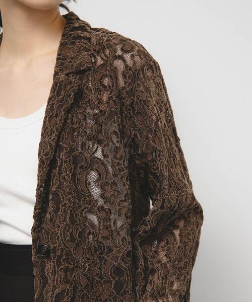 KBF（ケイビーエフ）の「モールレーステーラードジャケット（その他アウター・レディース・アイボリー/ブラック/ブラウン・ONE）」の12枚目の写真