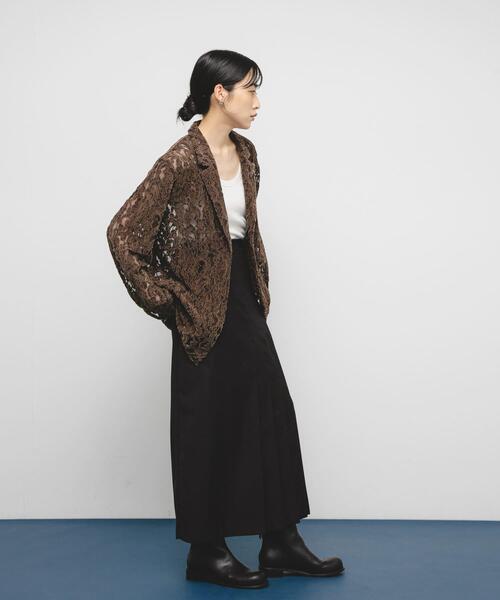 KBF（ケイビーエフ）の「モールレーステーラードジャケット（その他アウター・レディース・アイボリー/ブラック/ブラウン・ONE）」の16枚目の写真