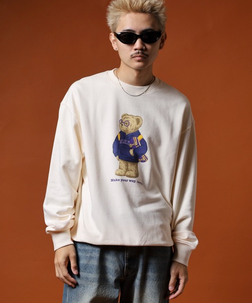NERDY（ノルディ）の「クレバーネディスウェットシャツ（スウェット・メンズ・ネイビー/グレー/ホワイト・M/S/L）」の14枚目の写真