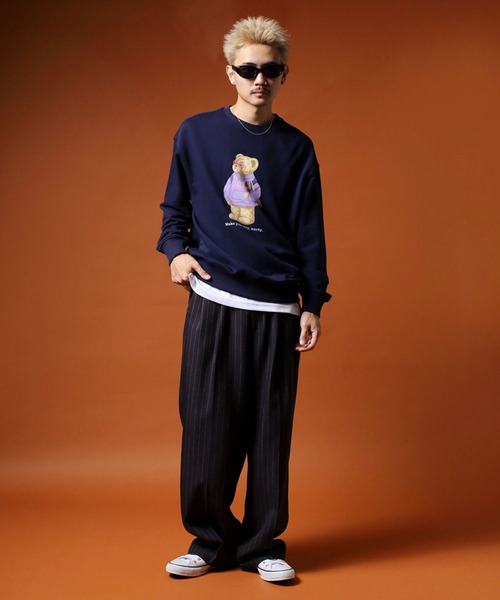 NERDY（ノルディ）の「クレバーネディスウェットシャツ（スウェット・メンズ・ネイビー/グレー/ホワイト・M/S/L）」の19枚目の写真