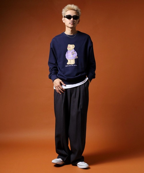 NERDY（ノルディ）の「クレバーネディスウェットシャツ（スウェット・メンズ・ネイビー/グレー/ホワイト・M/S/L）」の18枚目の写真