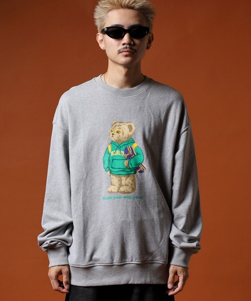 NERDY（ノルディ）の「クレバーネディスウェットシャツ（スウェット・メンズ・ネイビー/グレー/ホワイト・M/S/L）」の12枚目の写真