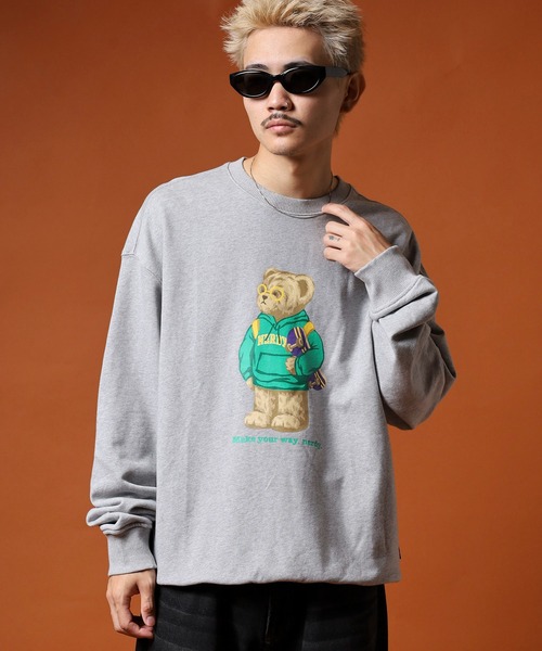 NERDY（ノルディ）の「クレバーネディスウェットシャツ（スウェット・メンズ・ネイビー/グレー/ホワイト・M/S/L）」の20枚目の写真