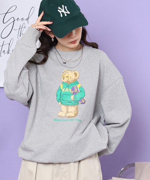 NERDY（ノルディ）の「クレバーネディスウェットシャツ（スウェット・メンズ・ネイビー/グレー/ホワイト・M/S/L）」の16枚目の写真