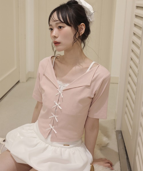 one after another NICE CLAUP(ワンアフターアナザーナイスクラップ)の「バルーンミニスカート(スカート・レディース・ベージュ/ホワイト/ブラック・FREE)」の7枚目の写真