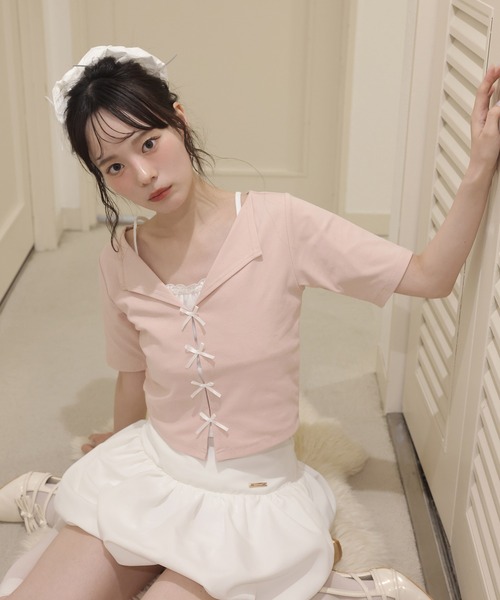 one after another NICE CLAUP(ワンアフターアナザーナイスクラップ)の「バルーンミニスカート(スカート・レディース・ベージュ/ホワイト/ブラック・FREE)」の6枚目の写真