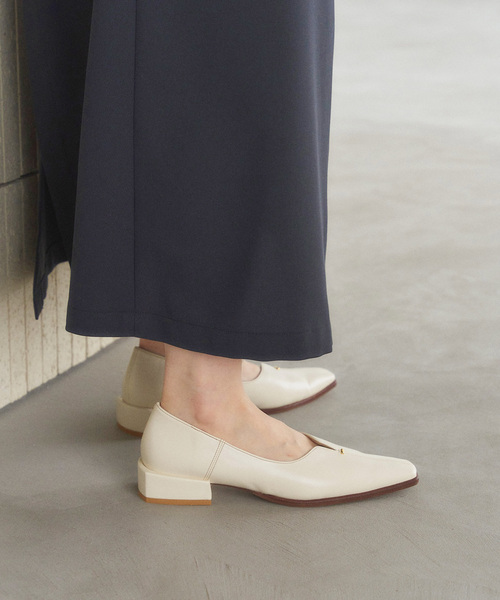 追加3》2.5cmスクエアスリットソフトフラット（その他シューズ）｜LE