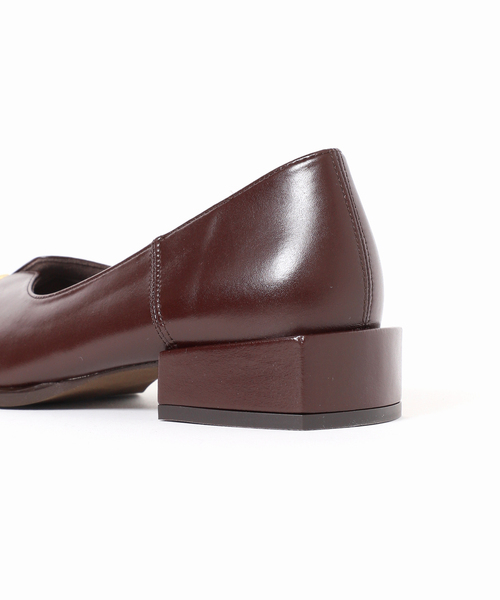 ルタロン 2.5cmスクエアスリットソフトフラット　22.5センチ 2.5cmスクエアスリットソフトフラット（フラットシューズ）｜LE