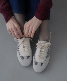 VACANCY | メッシュコンビレースアップフラットスニーカー(スニーカー)