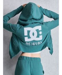 GYDA×DC OE LOGOショートスウェットZIP UPパーカー