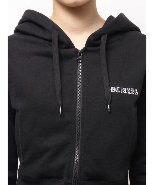 GYDA×DC OE LOGOショートスウェットZIP UPパーカー（パーカー
