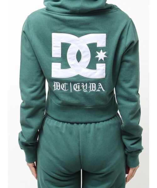 DC(ディーシー)の「GYDA×DC OE LOGOショートスウェットZIP UPパーカー(パーカー・レディース・グリーン/オフホワイト/ブラック・FREE)」の19枚目の写真