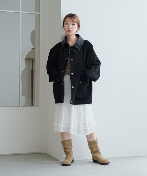 kastane ハンティングジャケット WEB先行】モチーフ付きハンティングジャケット | Kastane