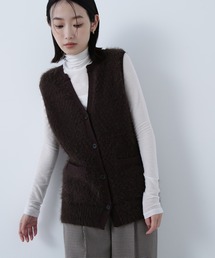 NATURAL BEAUTY BASIC | ◇フェザーヤーンボクシーベスト(ベスト)