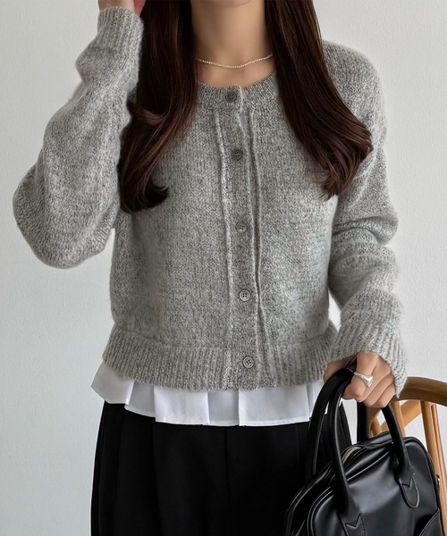 セール】フリルドッキングシャギーニット（ニット/セーター