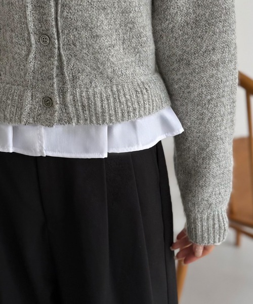 callautia（カラウティア）の「フリルドッキングシャギーニット