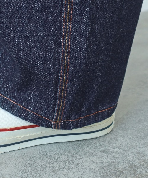 PAR ICI（パーリッシィ）の「13OZデニム ストレートパンツ（デニムパンツ・レディース・サックスブルー/ネイビー/ブルー・S/M）」の4枚目の写真