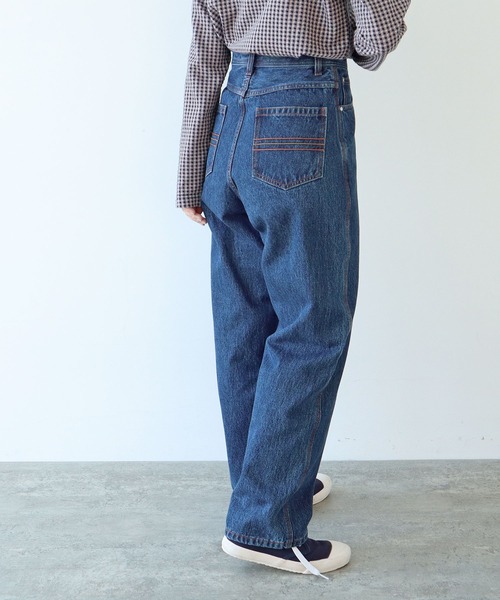 PAR ICI（パーリッシィ）の「13OZデニム ストレートパンツ（デニムパンツ・レディース・サックスブルー/ネイビー/ブルー・S/M）」の18枚目の写真