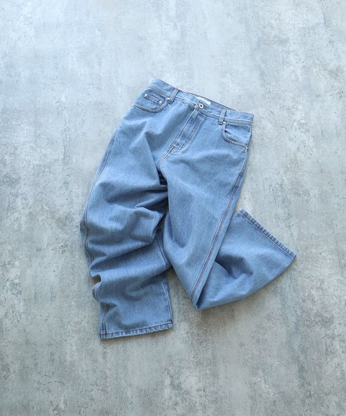 PAR ICI（パーリッシィ）の「13OZデニム ストレートパンツ（デニムパンツ・レディース・サックスブルー/ネイビー/ブルー・S/M）」の15枚目の写真