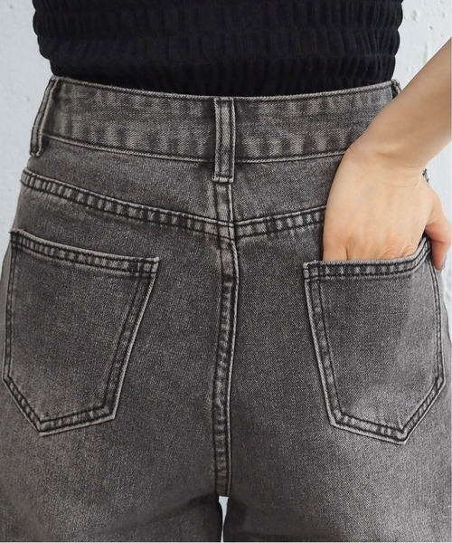 tiptop(ティップトップ)の「【2サイズ展開】ラインストーンワイドパンツ(デニムパンツ・レディース・ブラック/ダークブルー/サックスブルー・S/M)」の18枚目の写真