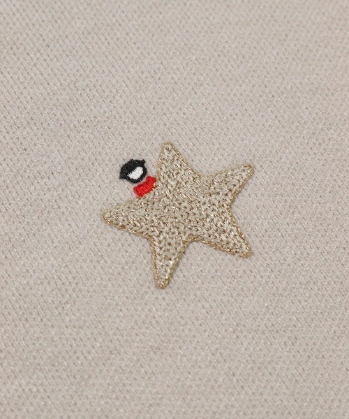 STUDIO PICONE(スタジオピッコーネ)の「ラメ刺繍ワッペンハイネックニット(ニット/セーター・レディース・ホワイト/ブラック/ベージュ・L/M)」の16枚目の写真