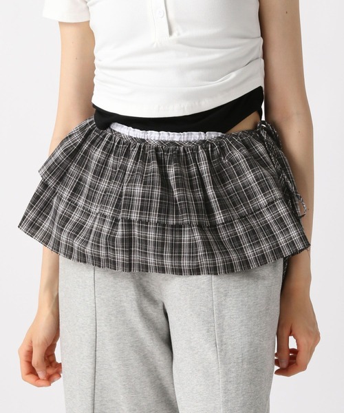 FOREVER 21(フォーエバー トゥエンティーワン)の「チェックフリルベルト(ベルト・レディース・ブラック/ブラウン系その他・FREE)」の2枚目の写真