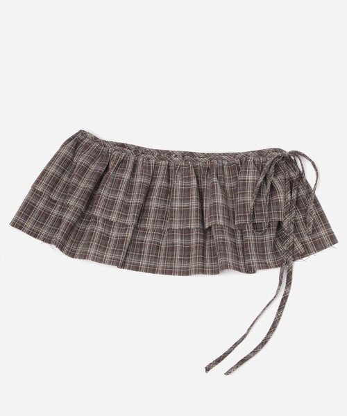 FOREVER 21(フォーエバー トゥエンティーワン)の「チェックフリルベルト(ベルト・レディース・ブラック/ブラウン系その他・FREE)」の5枚目の写真
