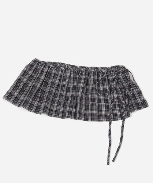 FOREVER 21(フォーエバー トゥエンティーワン)の「チェックフリルベルト(ベルト・レディース・ブラック/ブラウン系その他・FREE)」の6枚目の写真