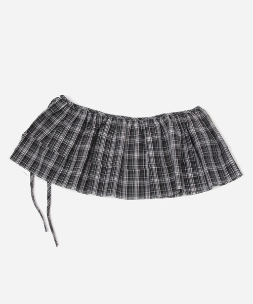 FOREVER 21(フォーエバー トゥエンティーワン)の「チェックフリルベルト(ベルト・レディース・ブラック/ブラウン系その他・FREE)」の7枚目の写真