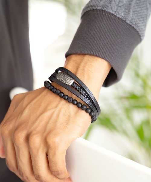 Kahiko（カヒコ）の「【Kahiko】ハワジュバレルMEN'Sブレスレット（ブレスレット・メンズ・ブラック/ブラウン・FREE）」の5枚目の写真