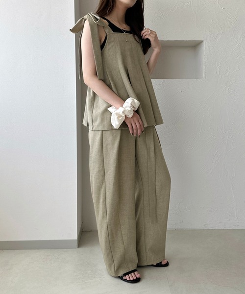 apres jour clair(アプレジュールクレア)の「【apres jour clair】【セットアップ可能】肩リボンプリーツビスチェ(その他トップス・レディース・ライトブラウン/ベージュ系その他2/ブラウン系その他/ブラック系その他・フリー/X-LARGE)」の17枚目の写真