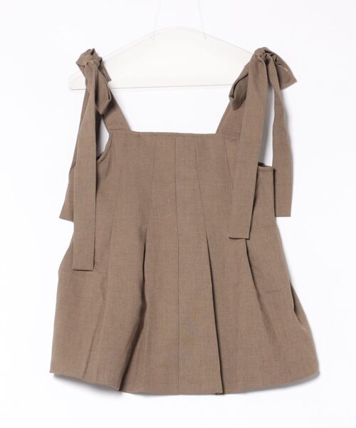 apres jour clair】【セットアップ可能】肩リボンプリーツ