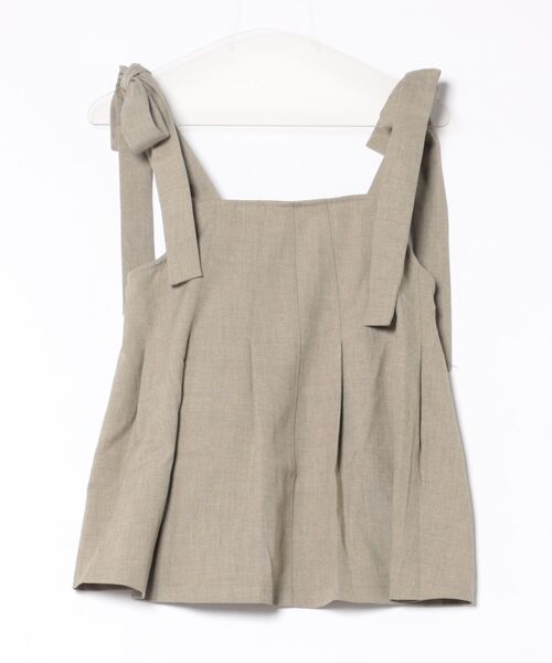 apres jour clair(アプレジュールクレア)の「【apres jour clair】【セットアップ可能】肩リボンプリーツビスチェ(その他トップス・レディース・ライトブラウン/ベージュ系その他2/ブラウン系その他/ブラック系その他・フリー/X-LARGE)」の22枚目の写真