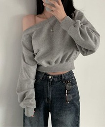 オフショル」に該当するその他トップス（グレー/灰色系）ファッション