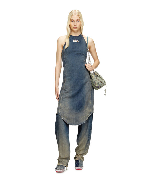 DIESEL（ディーゼル）の「ウィメンズ デニムジャンプスーツ DE-CYNTHIA-S（つなぎ/オールインワン・レディース・ダークインディゴブルー・SMALL/MEDIUM/X-SMALL）」の3枚目の写真