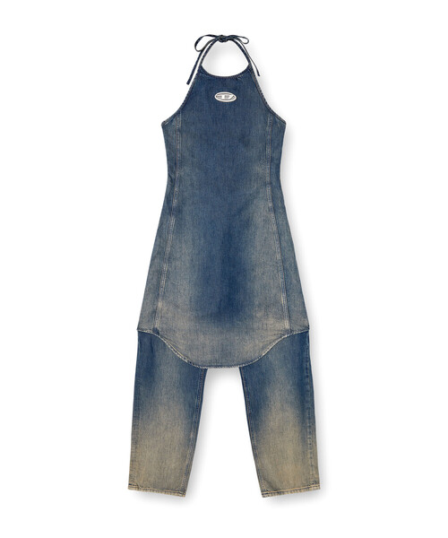 DIESEL（ディーゼル）の「ウィメンズ デニムジャンプスーツ DE-CYNTHIA-S（つなぎ/オールインワン・レディース・ダークインディゴブルー・SMALL/MEDIUM/X-SMALL）」の6枚目の写真