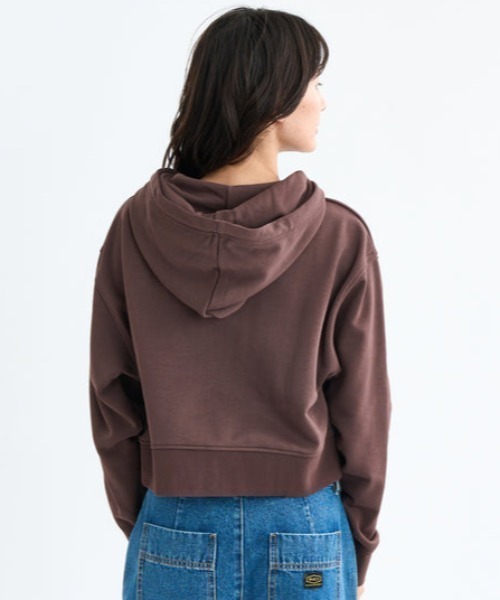 RVCA(ルーカ)の「RVCA/ルーカ ジップアップフーディー パーカー BF044-014(パーカー・レディース・ブラウン/ブラック/ライトカーキ・S/M)」の11枚目の写真